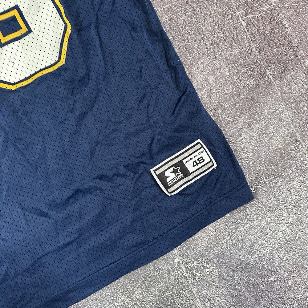 Men's Vintage 90's Starter San Diego Chargers Junior Seau Blue Jersey Sz L (48) - Picture 3 of 4